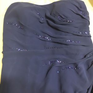 Navy Full Length Formal Dress